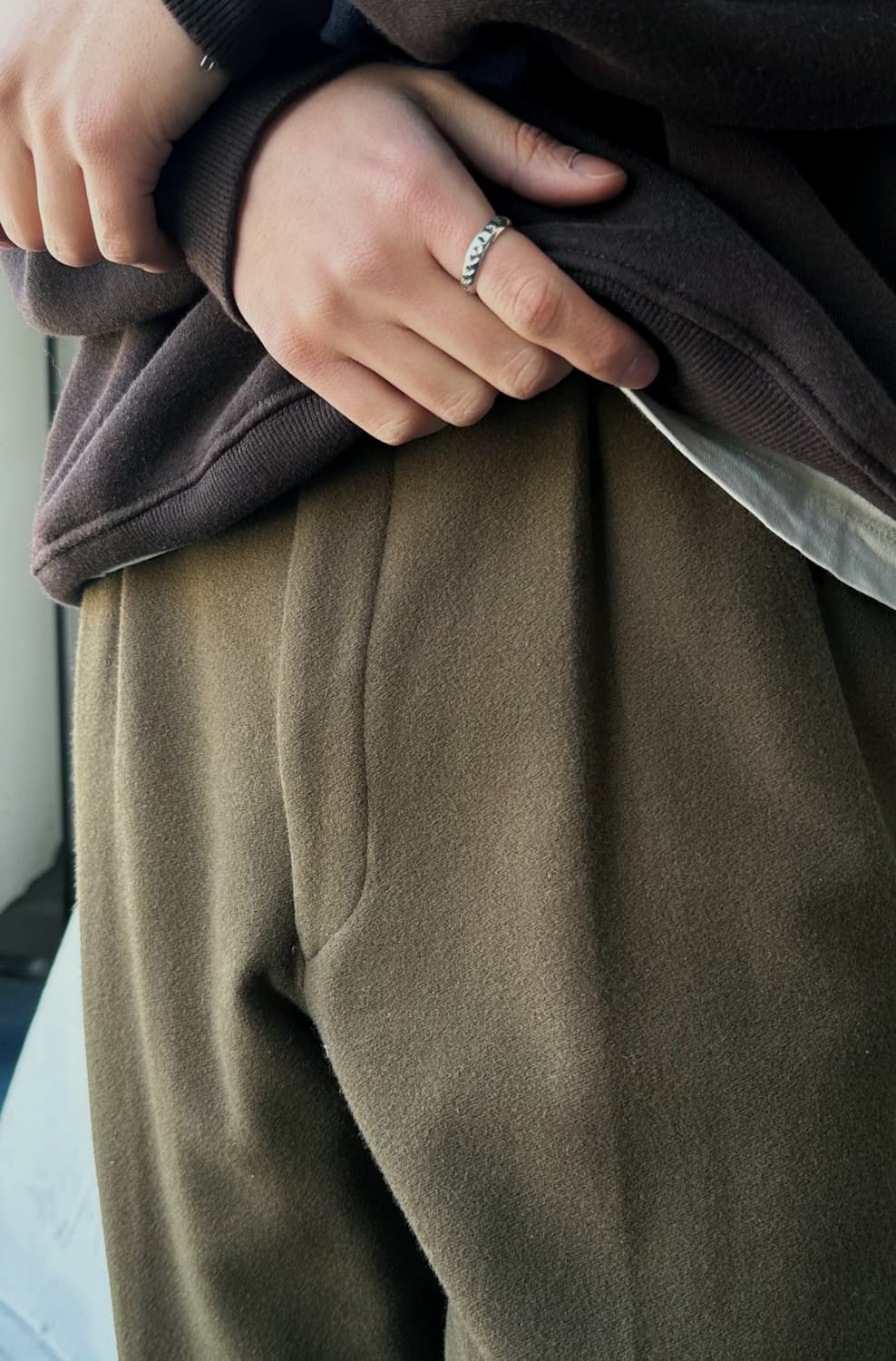  2 pleats wool flannel slacks 상품이미지4