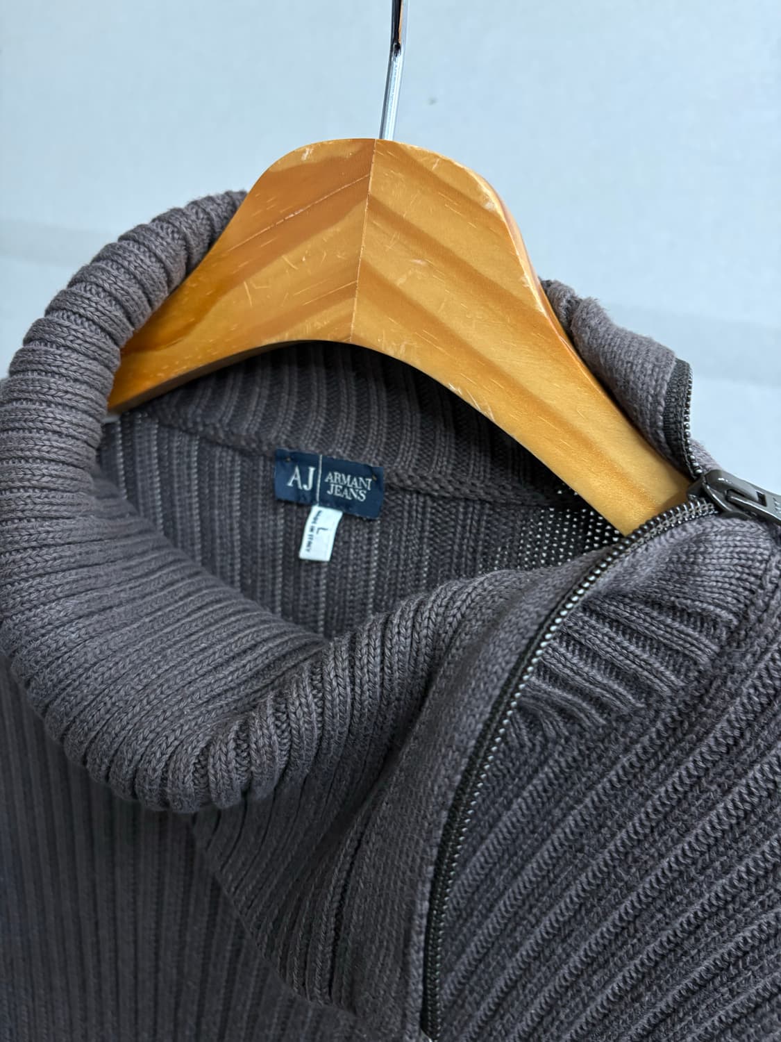 아르마니 하이넥 슬리브 니트 상품이미지4