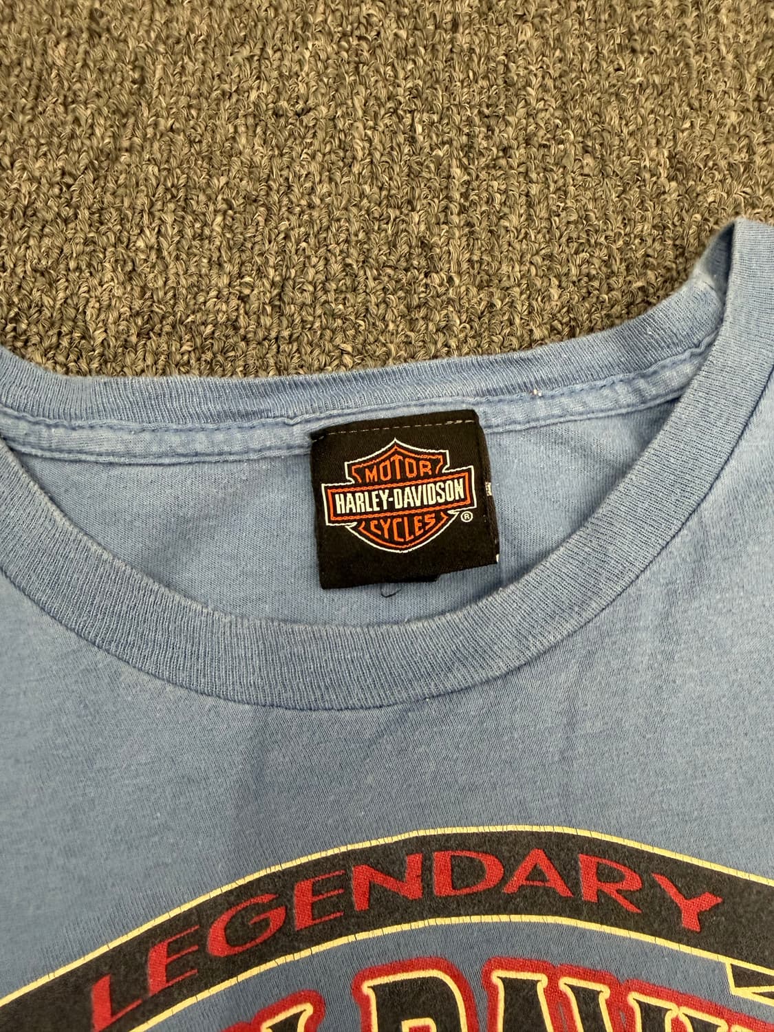 XL) 할리데이비슨 빈티지 버지니아비치 할리 프린팅 반팔 티셔츠 상품이미지3