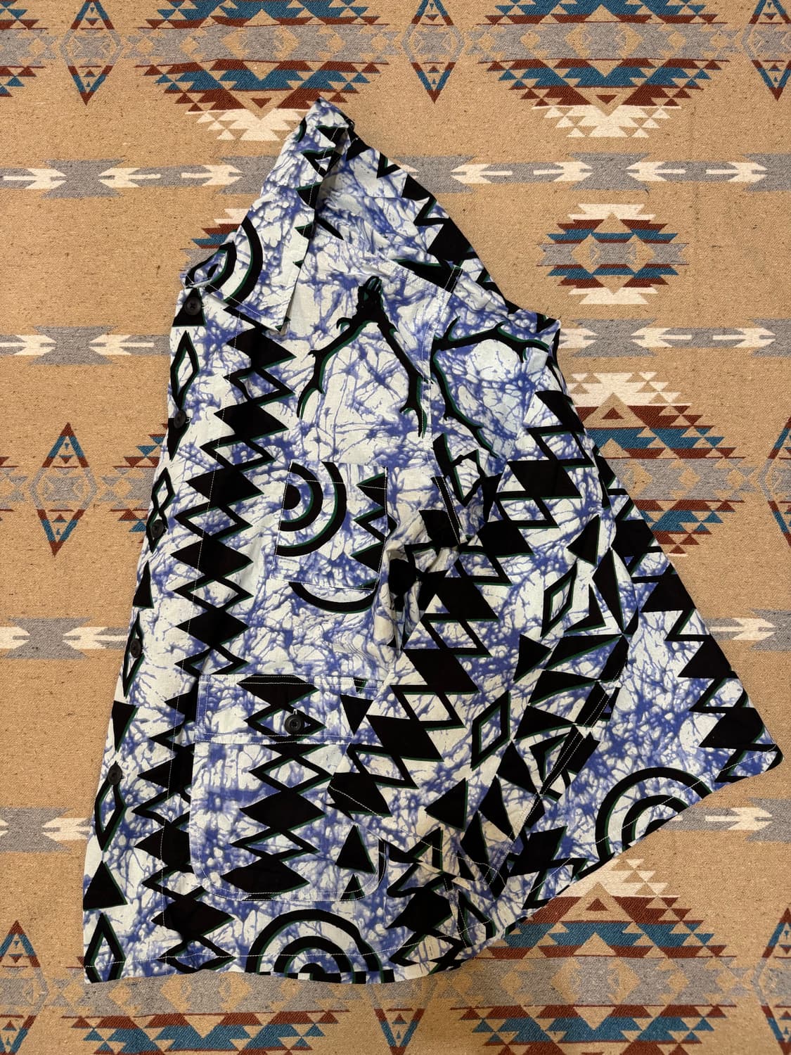 [M] South2 West8 남이서팔 바틱 프린트 헌팅 셔츠  상품이미지8