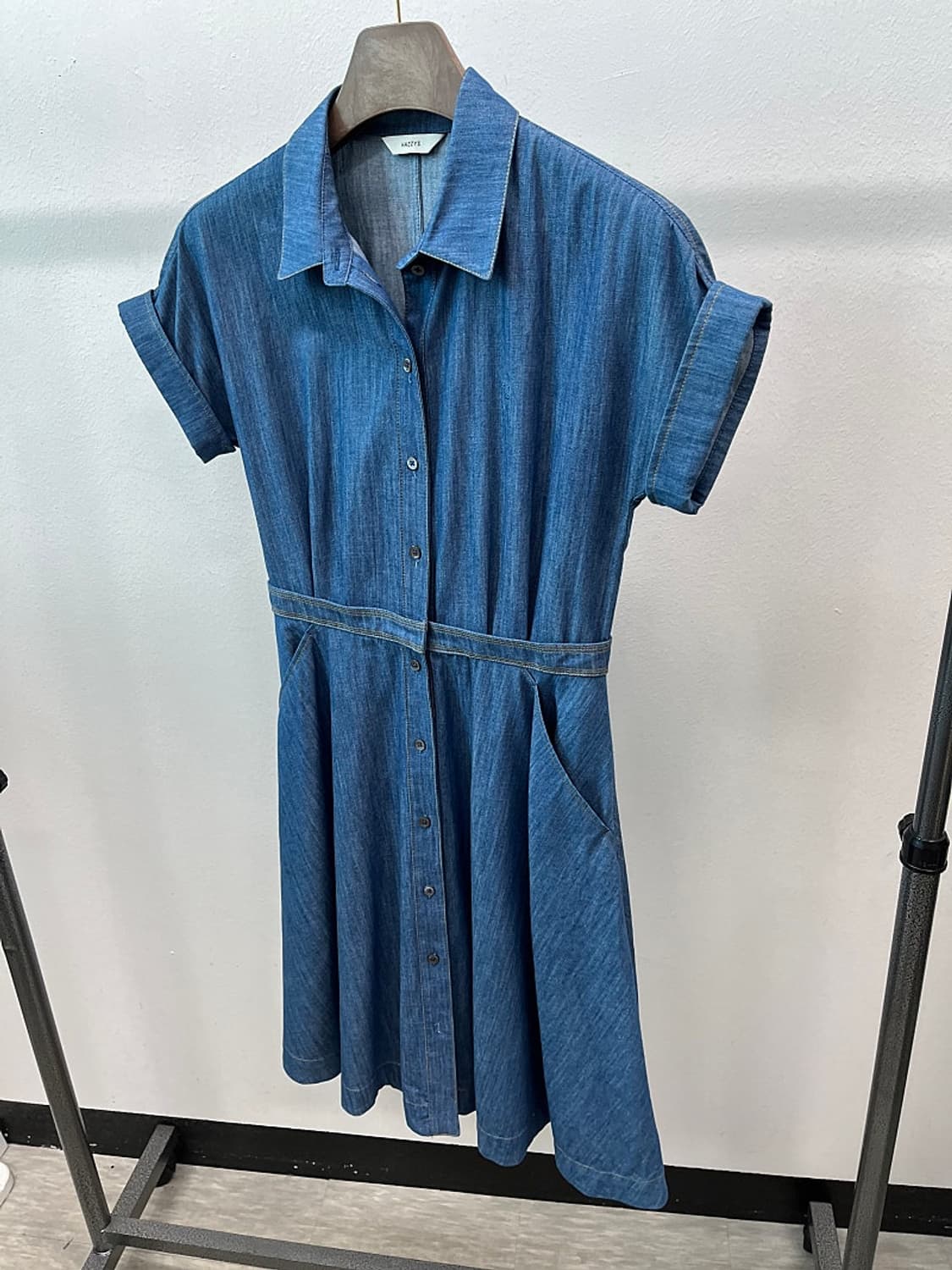 여) 헤지스 데님 원피스 상품이미지2