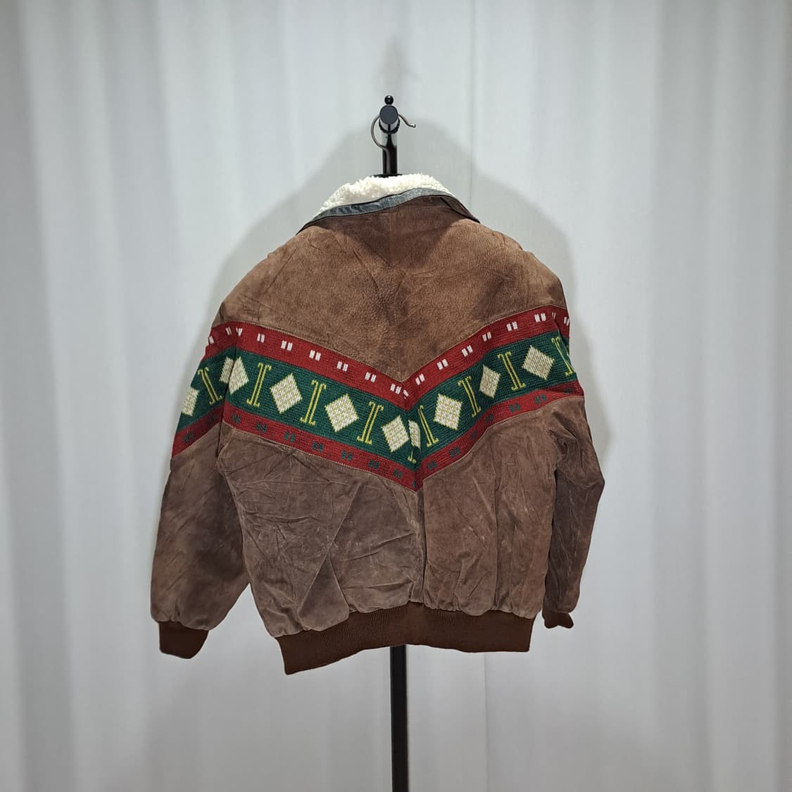 (택포) 빈티지 리얼레더 쉐르파 자켓 L B200 상품이미지4