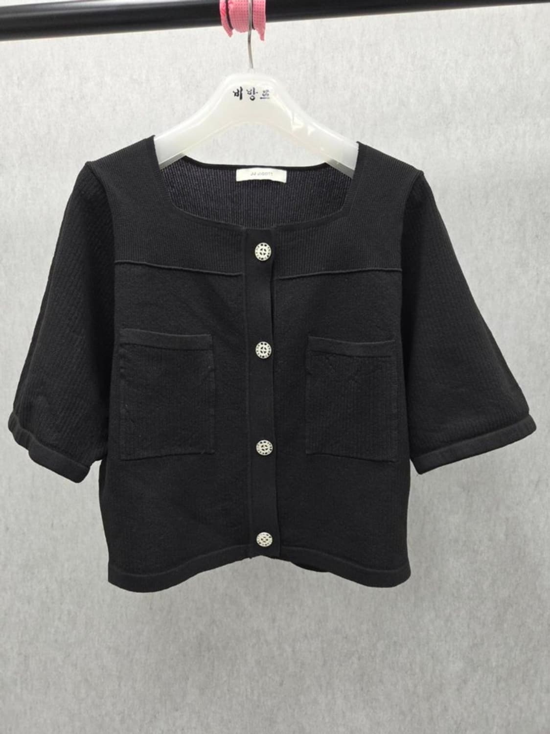 여성 55size JJ지고트 반팔 가디건 상품이미지1