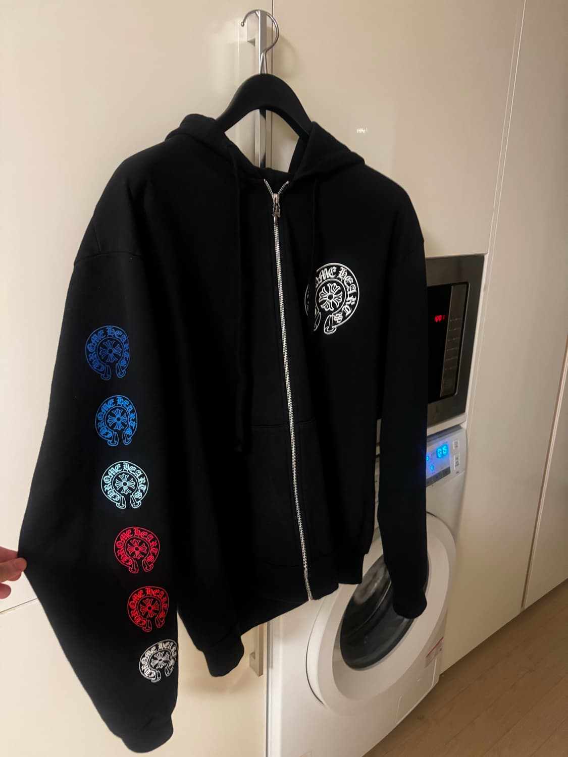 크롬하츠 홀스슈 멀티컬러 후드집업 L 상품이미지1