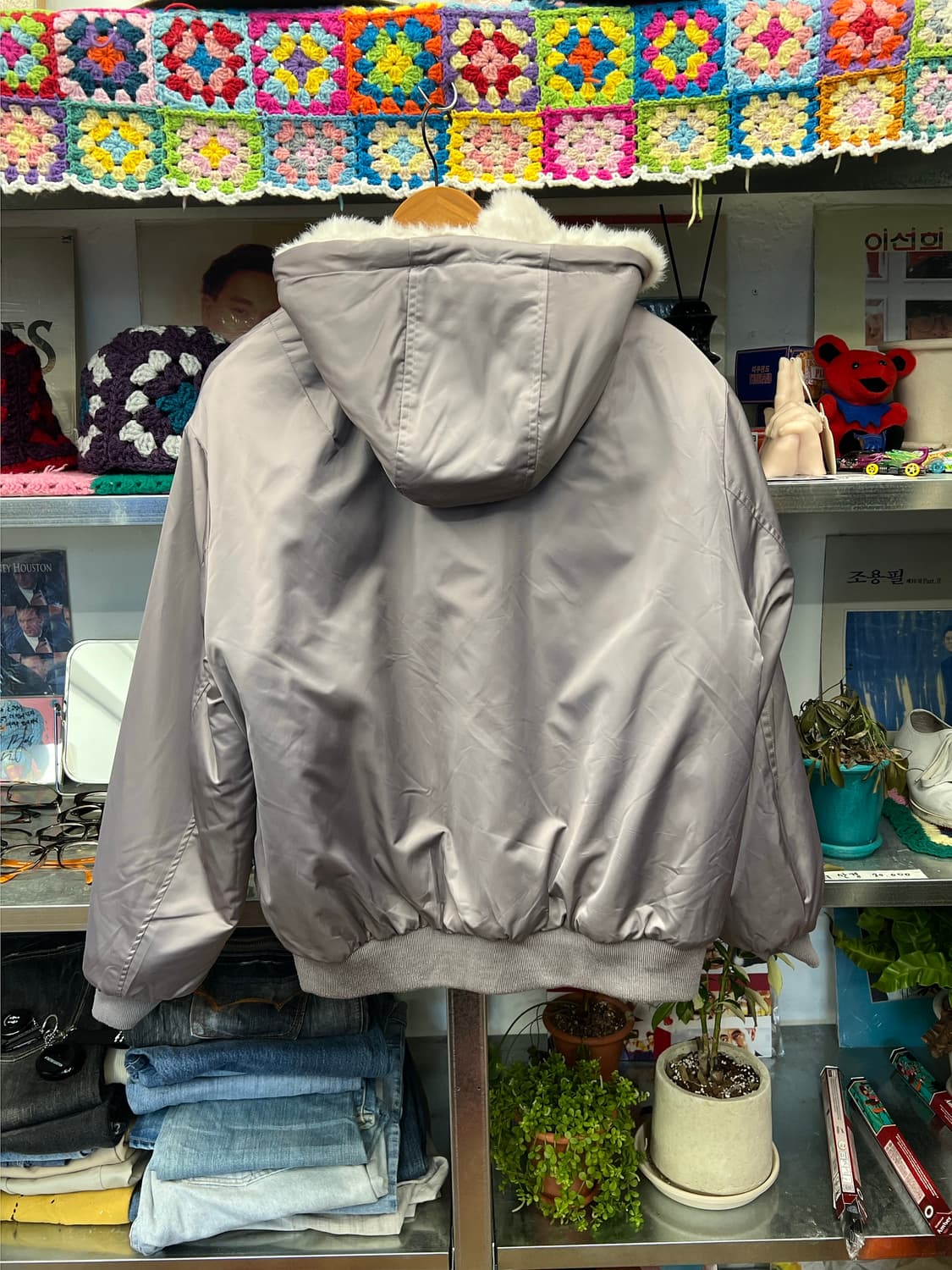 Oversized Faux Fur Hooded Jacket   상품이미지3