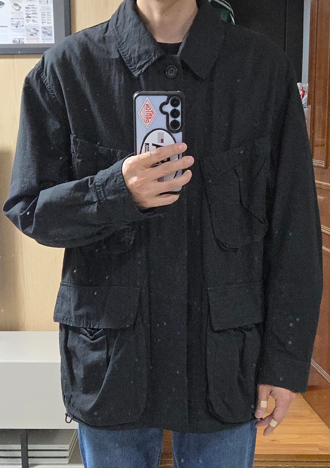 (착샷) 사쥬드크레 햄프 밀리터리 퍼티그 bdu 자켓 상품이미지7