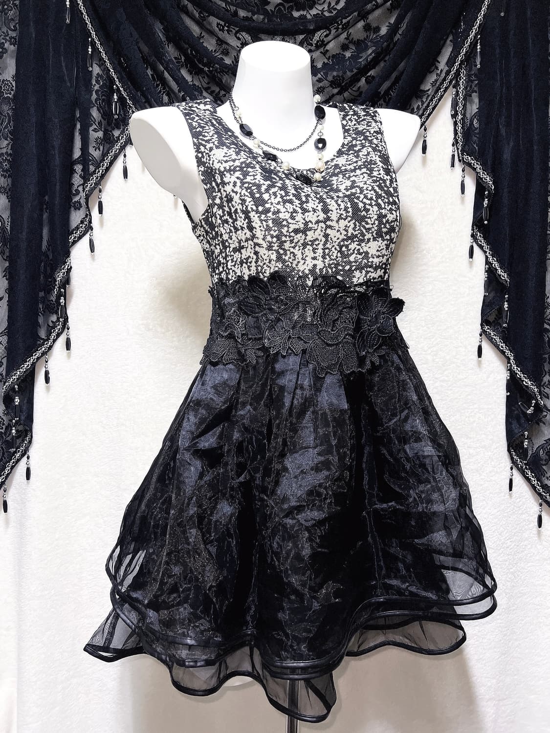 로맨틱고딕 고스로리 다크페어리 미니원피스 공겜 파티드레스 코스튬 연말 상품이미지2