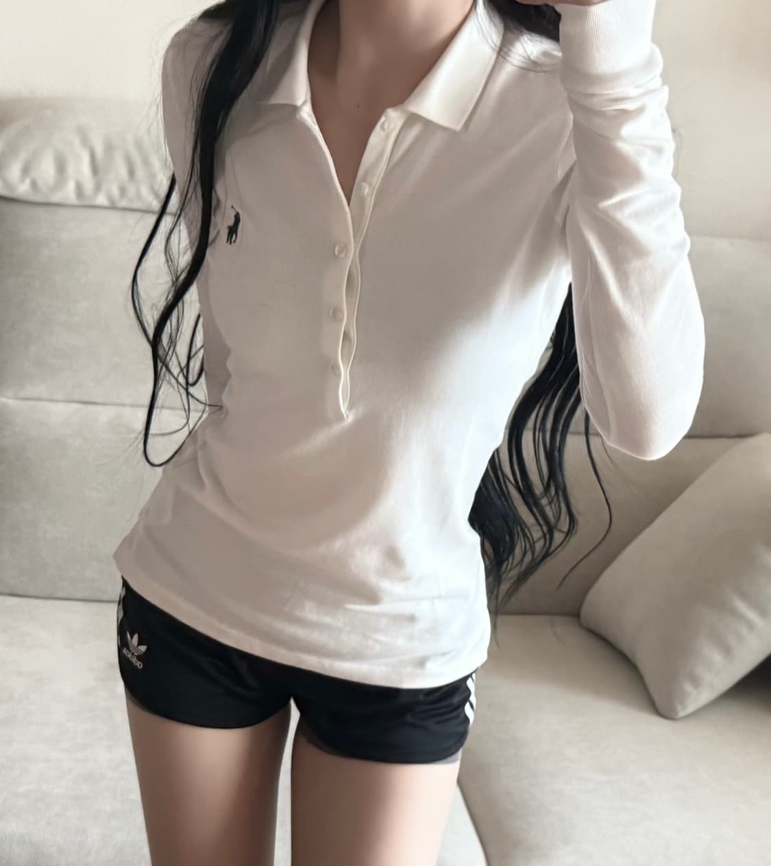 폴로 랄프로렌 화이트 긴팔 상품이미지2