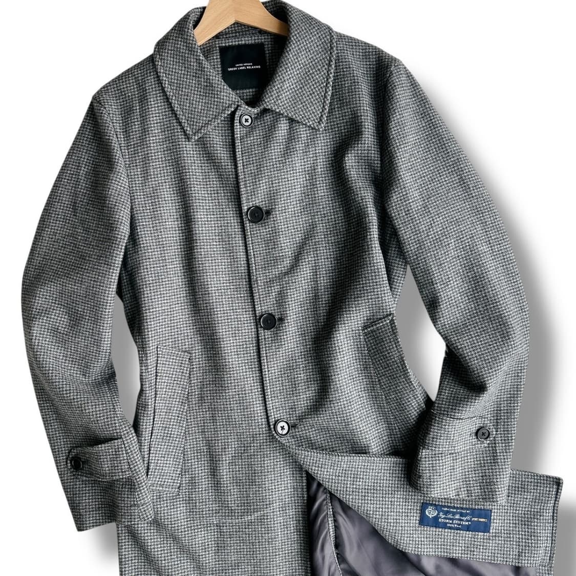 유나이티드애로우즈x로로피아나 그레이 울 코트 상품이미지3