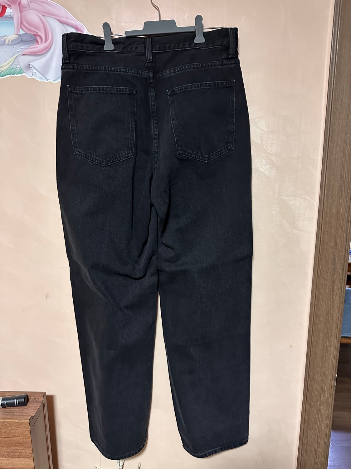 29사이즈) 유니클로 와이 스트레이트 진 - 블랙 상품이미지2