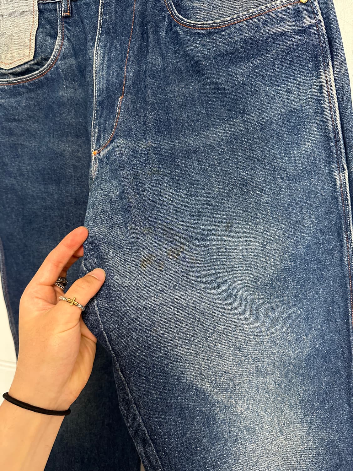 Platinum FUBU 팻 알버트 데님 팬츠 힙합 푸부 후부 배기진 상품이미지5