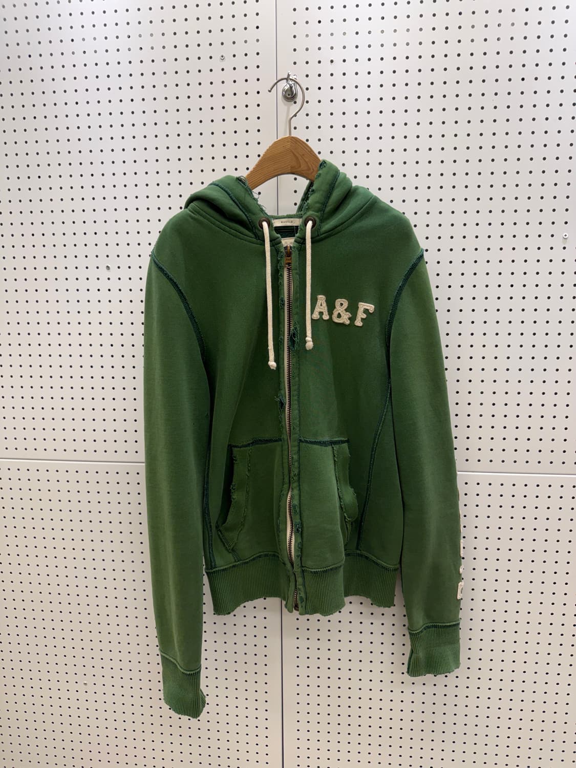 아베크롬비 y2k 디스트로이드 디테일 빈티지 후드 집업 U923 상품이미지2