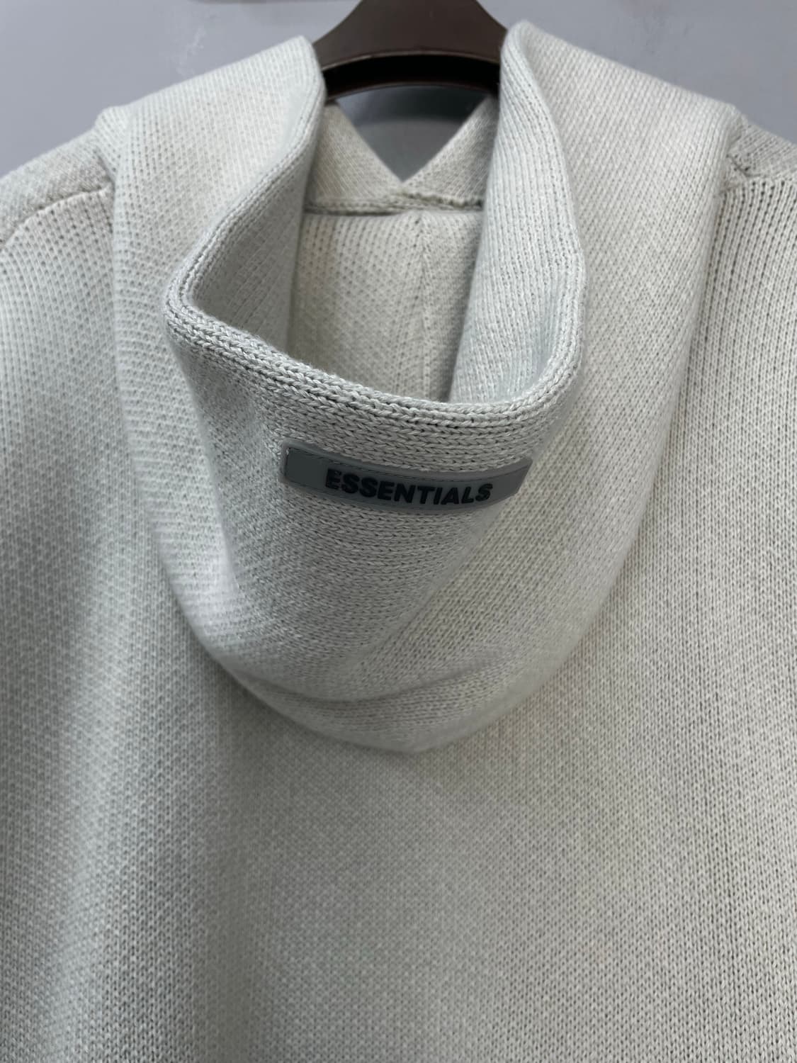 에센셜 풀오버 오트밀 니트 후드티 H1184 상품이미지5