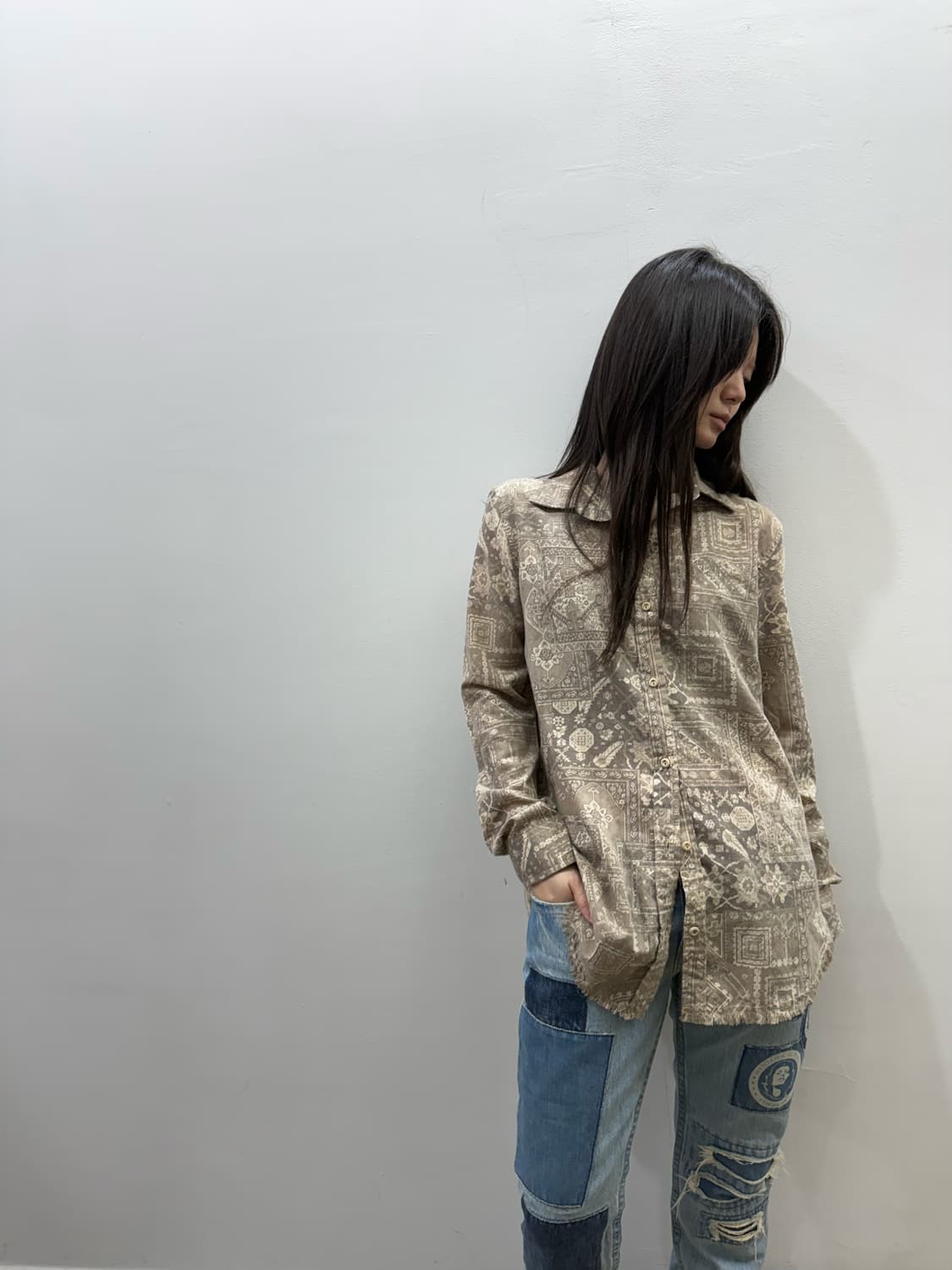 GOA 보헤미안 패턴 셔츠 상품이미지5