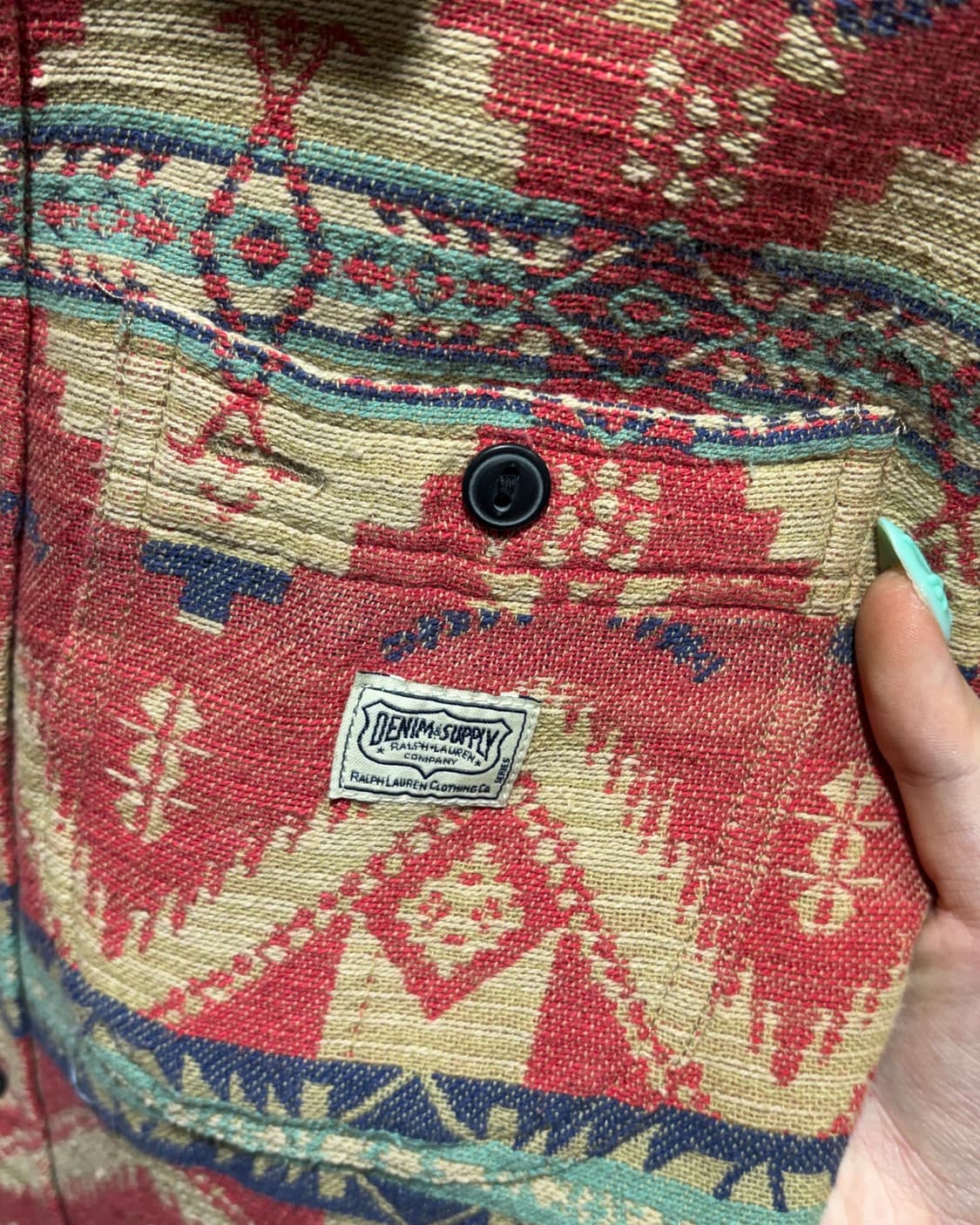 XS 폴로랄프로렌 데님&서플라이 나바호 코튼 셔츠 상품이미지5