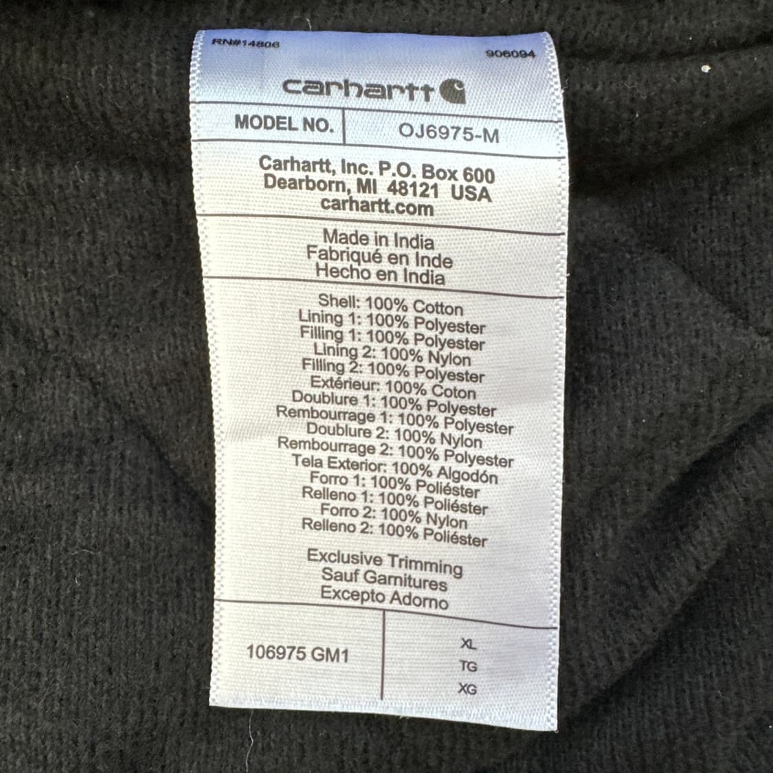 XL 칼하트 그린 몬타나 루즈핏 아즈텍 덕 액티브 자켓  상품이미지6