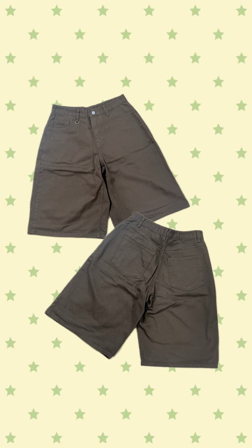 브라운 버뮤다 팬츠 상품이미지1