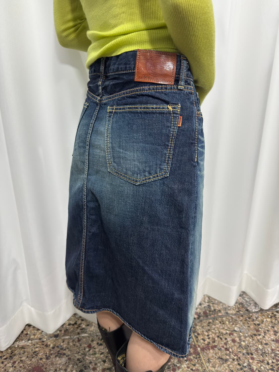 omnigod denim midi skirt 상품이미지4