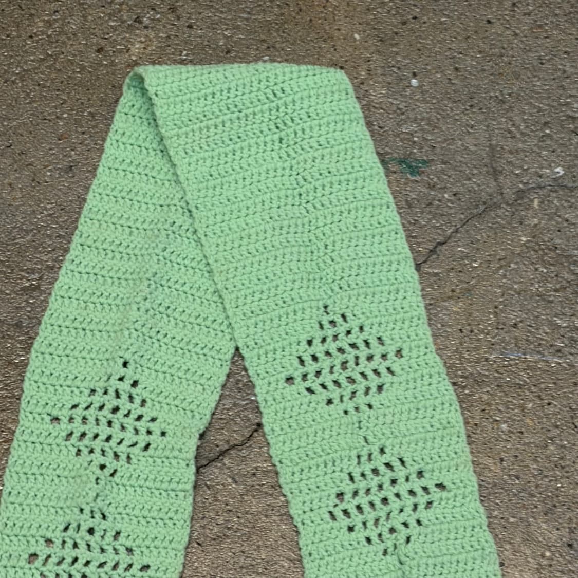 미국 빈티지 니트 손뜨게 머플러 목도리 상품이미지3