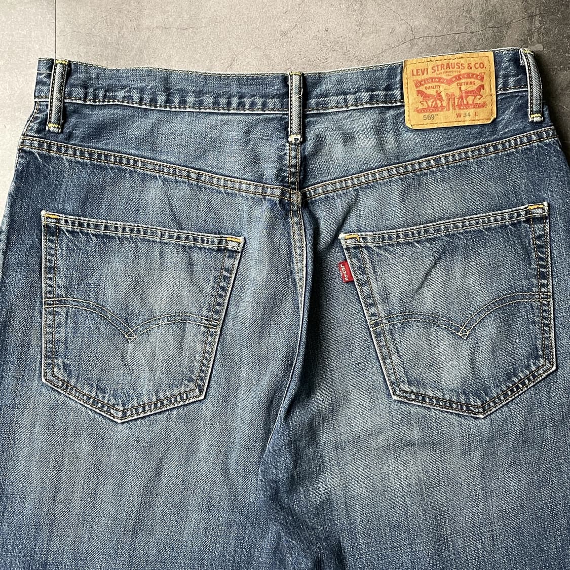 LEVI'S 리바이스569 빈티지 워싱 데님 하프팬츠 A01169 상품이미지7