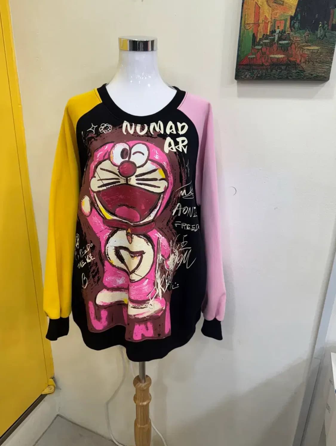 ARIAVIGA × UMHK 콜라보 그래픽 맨투맨/배색오버핏 상품이미지2