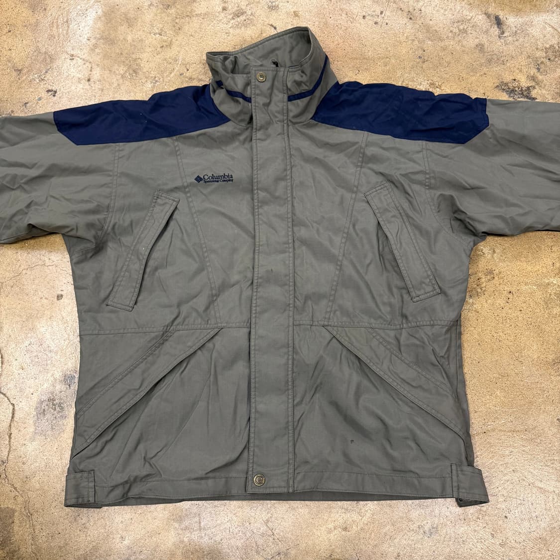 [정품/M] 컬럼비아 투톤 바람막이 b8 상품이미지3