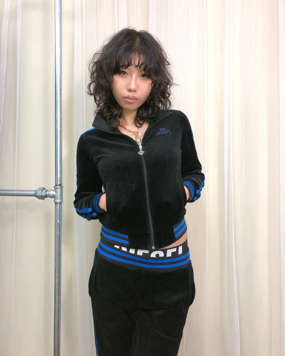 XS kappa 00's 카파 벨루어 트랙 셋업 상품이미지2