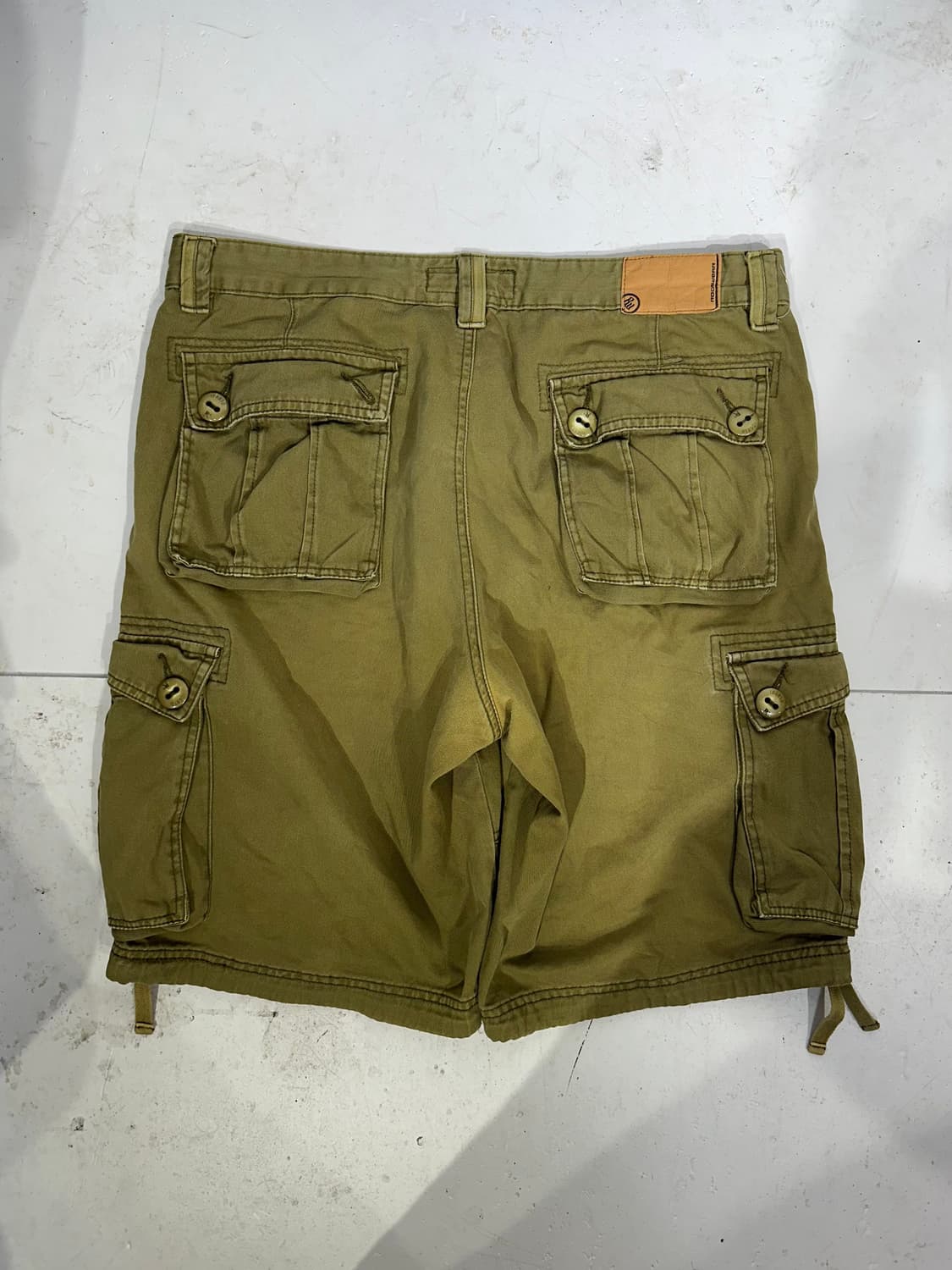 로카웨어 빈티지 카키 올드스쿨 버뮤다 팬츠 카고 반바지 36 상품이미지5