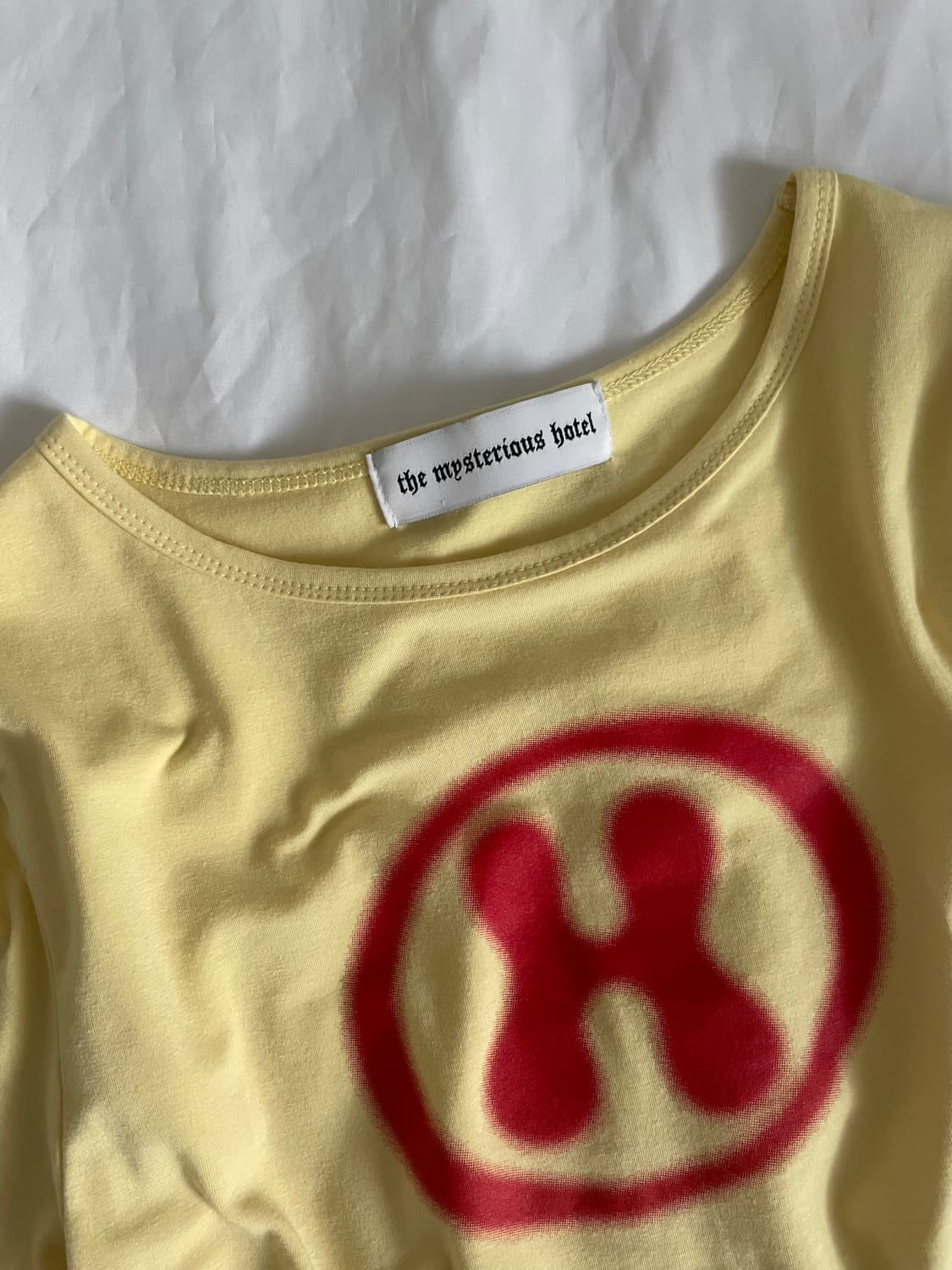 더미스테리어스호텔 H CHEESE LOGO T 옐로우 상품이미지6