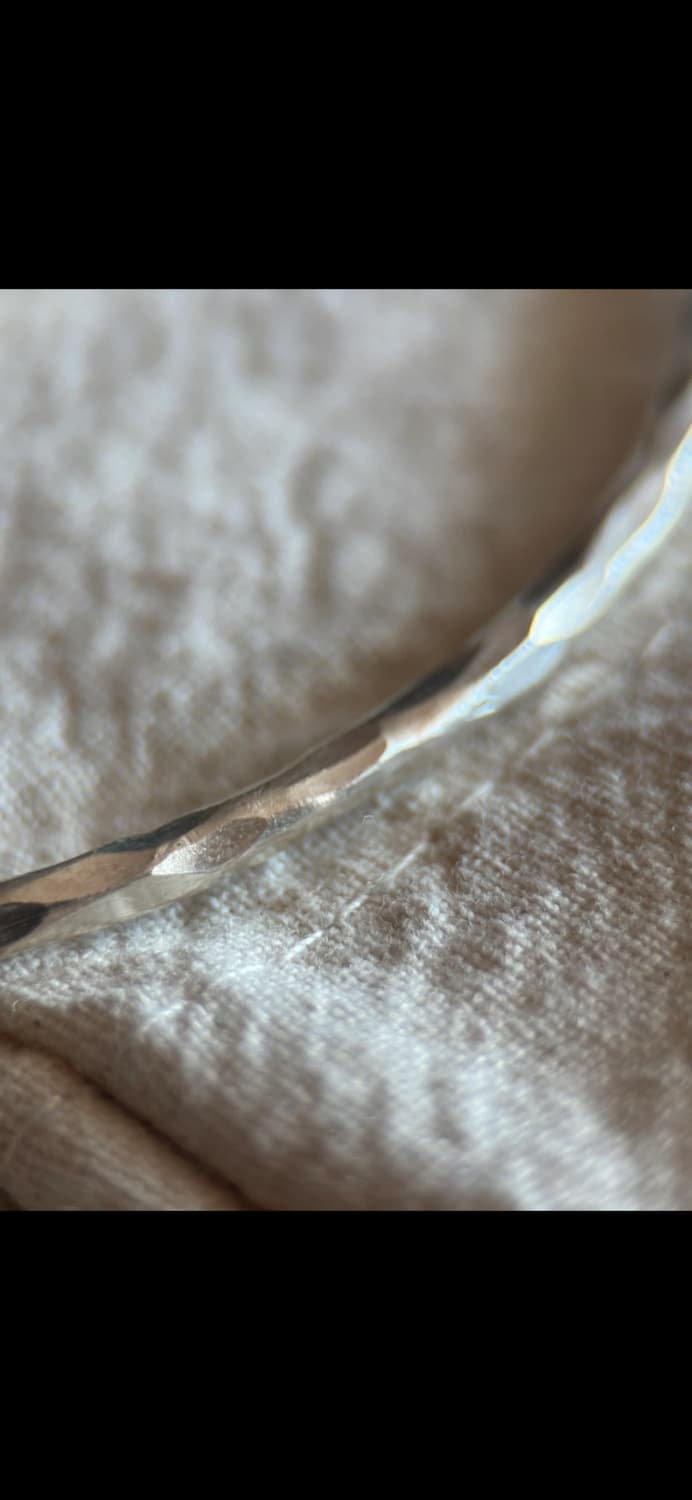 실버 핸드메이드 뱅글 팔찌 상품이미지3