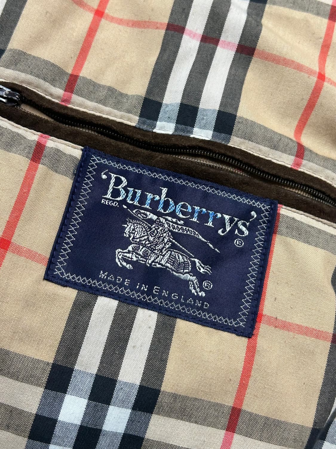 90s 버버리 스웨이드 하프코트 상품이미지10