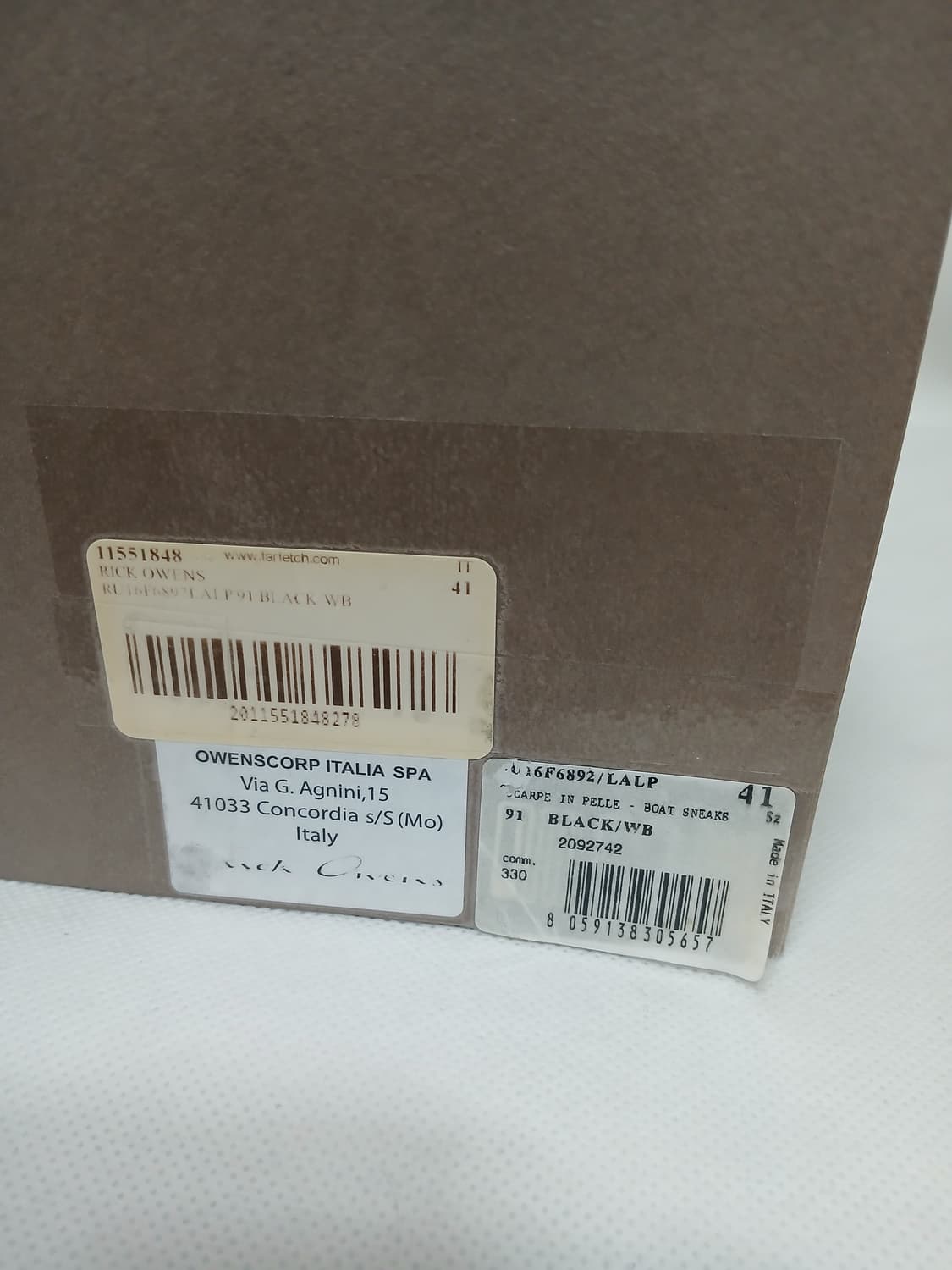 릭오웬스 / 16fw LALP 라몬즈 보트 레더 슬립온 / 41 상품이미지10