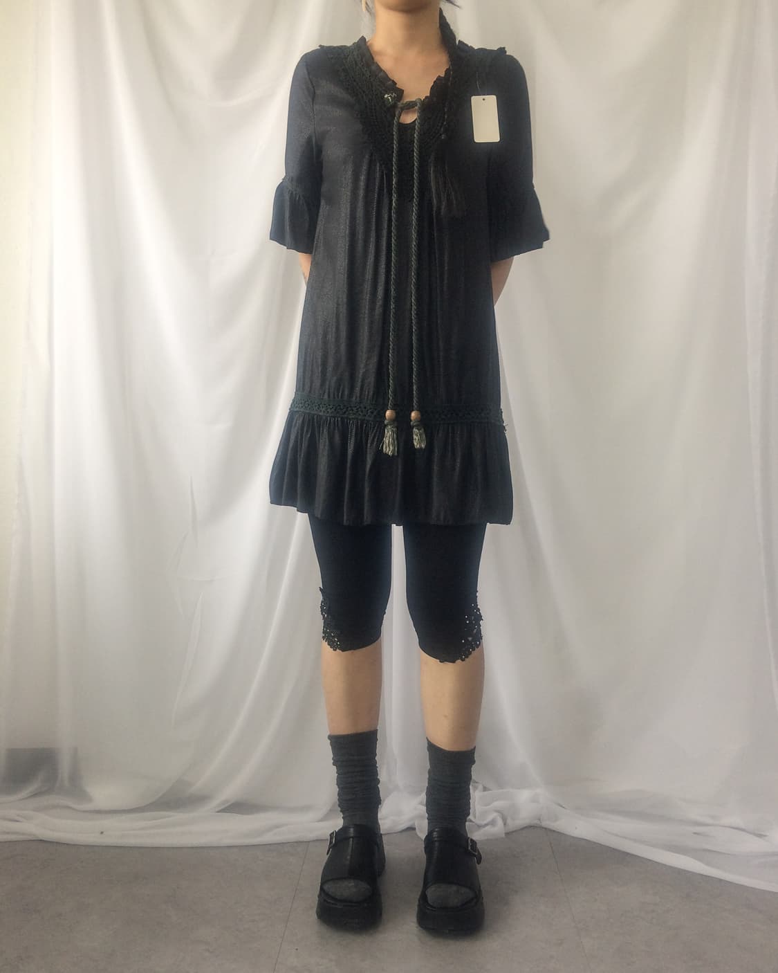 Crochet trimming onepiece 상품이미지7