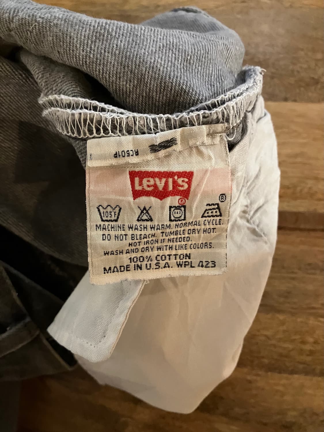 90s USA 빈티지 리바이스 501 블랙 데님 팬츠 상품이미지9