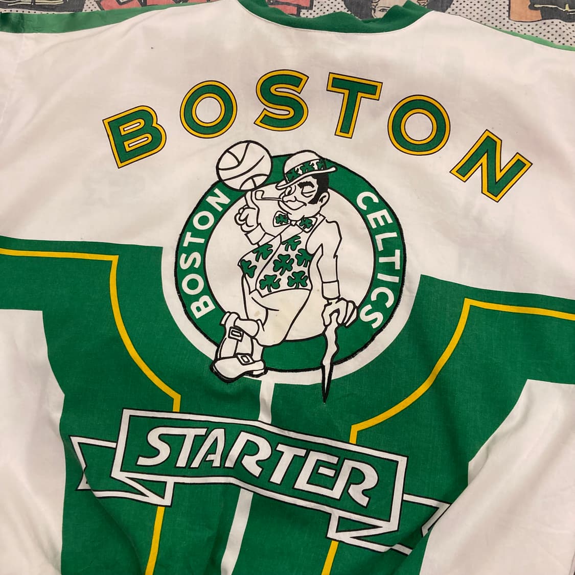 90s 스타터 보스턴 셀틱스 프린팅 져지 티셔츠 상품이미지4