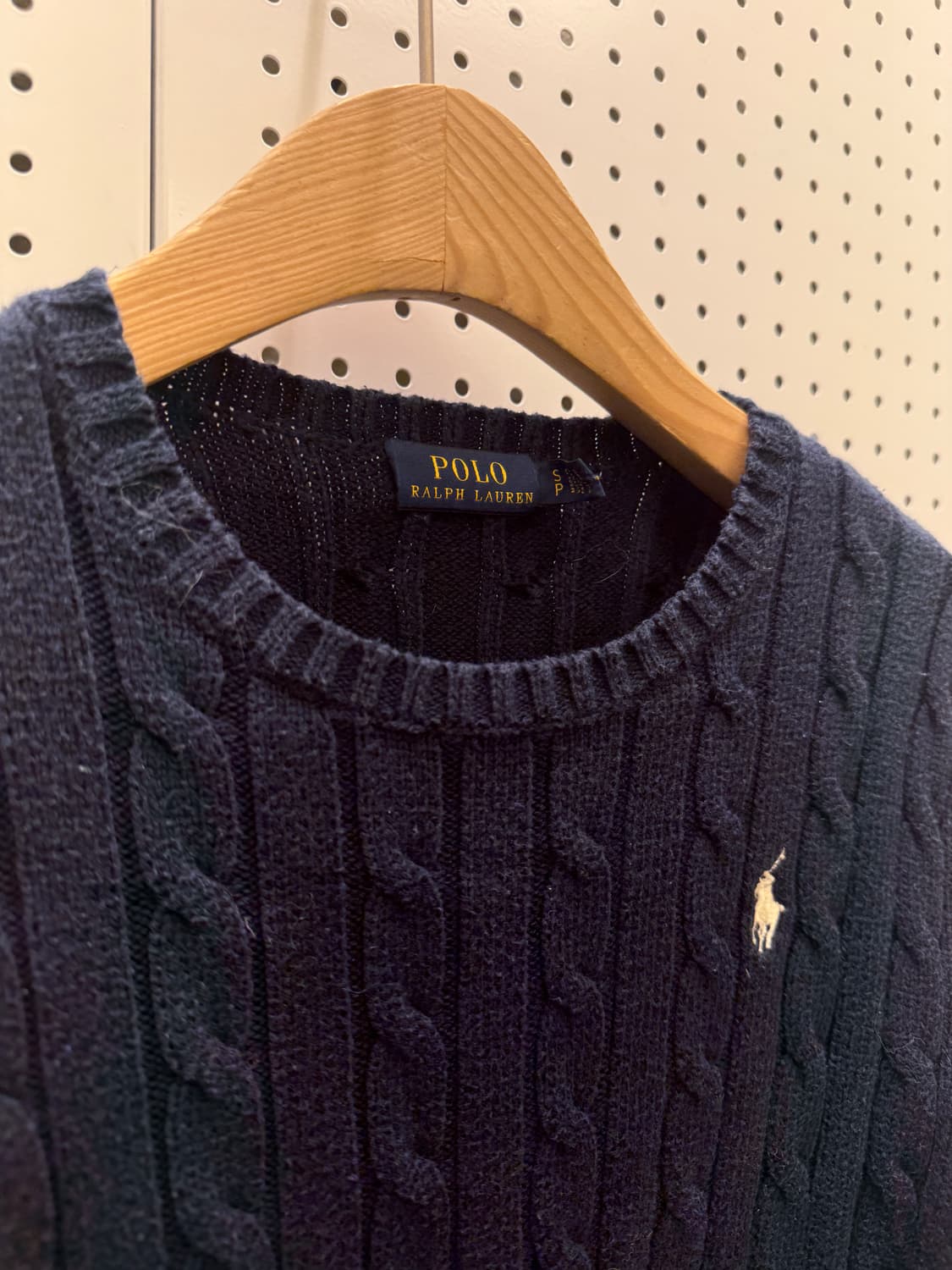 폴로 랄프로렌 네이비 케이블 포니 니트 U575 상품이미지4