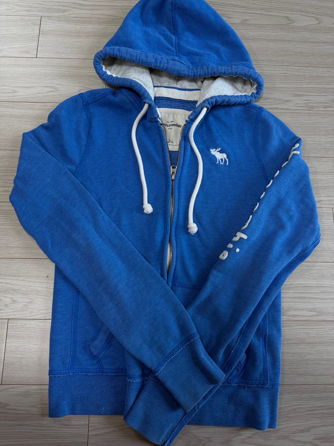 아베크롬비 블루 후드집업 키즈 xl  상품이미지2