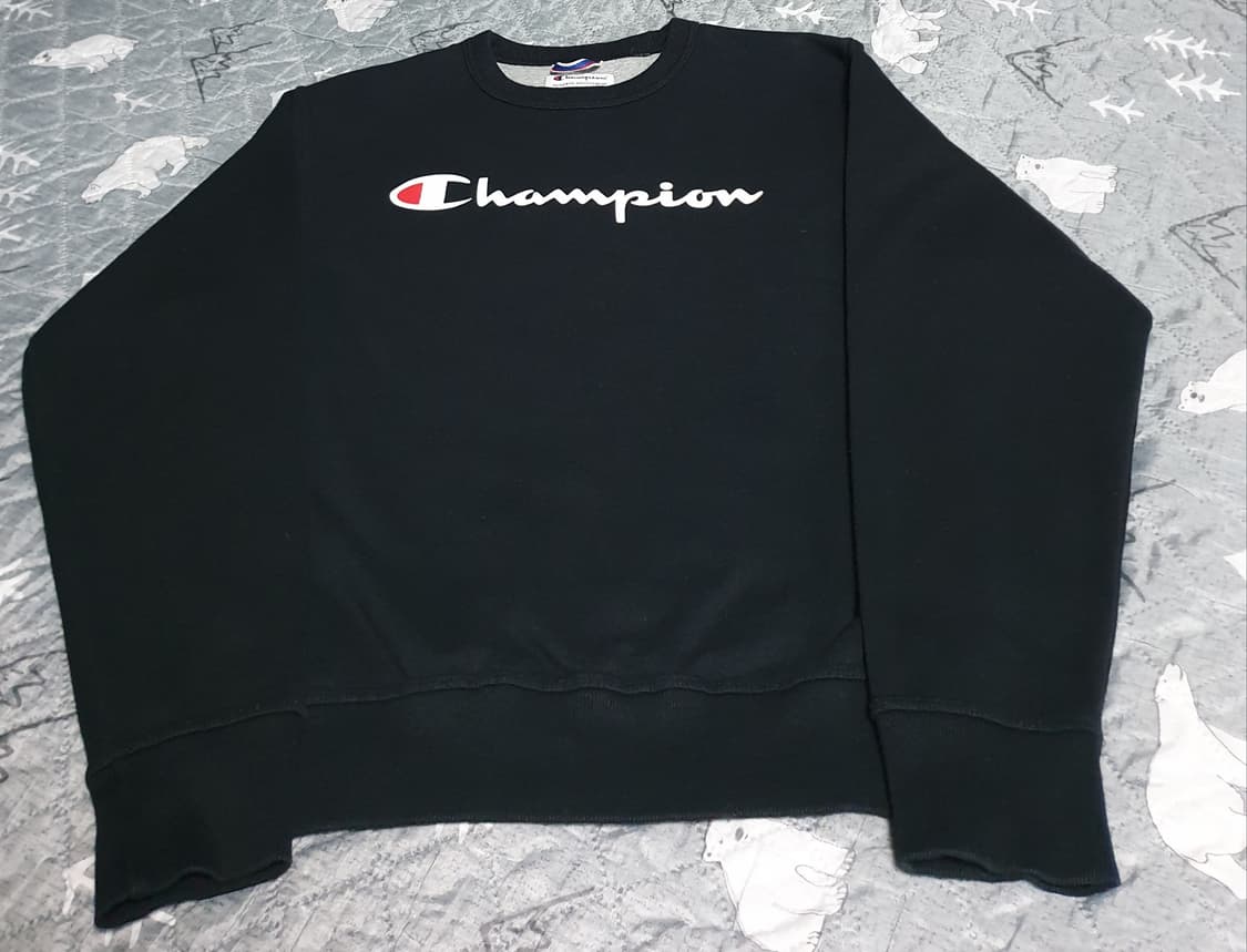 챔피온 어센틱 아틀레틱웨어 기모 맨투맨 블랙 (S) 상품이미지1