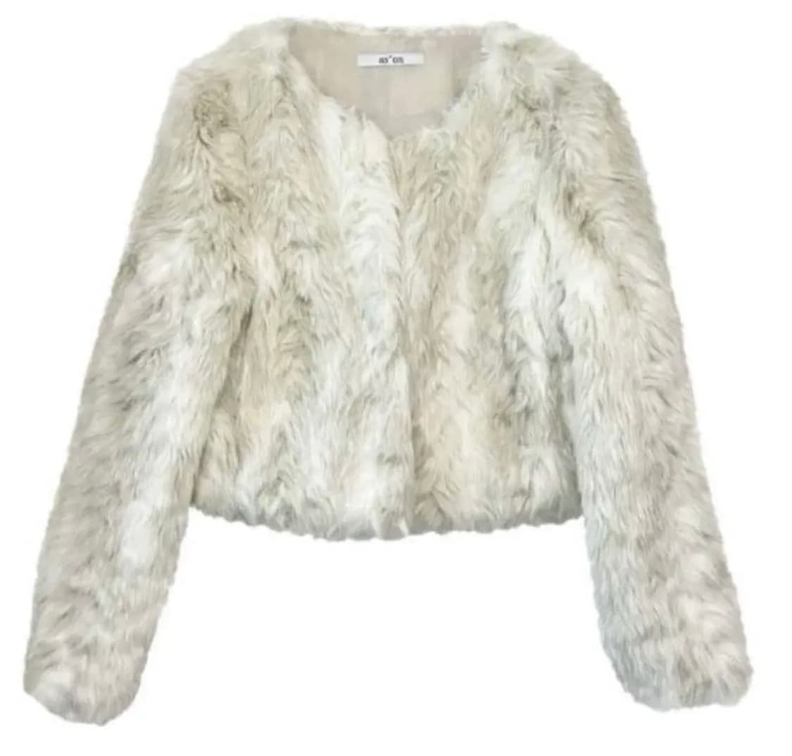 ASON 애즈온 퍼자켓 아이보리 상품이미지1