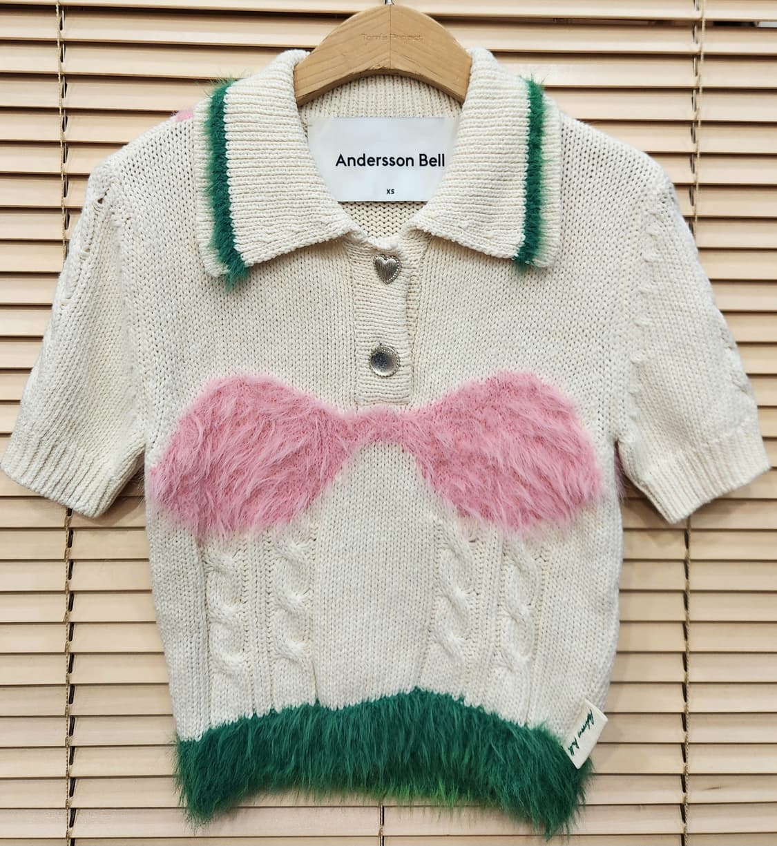 앤더슨벨 란제리 인타르시아 니트탑XS 상품이미지1