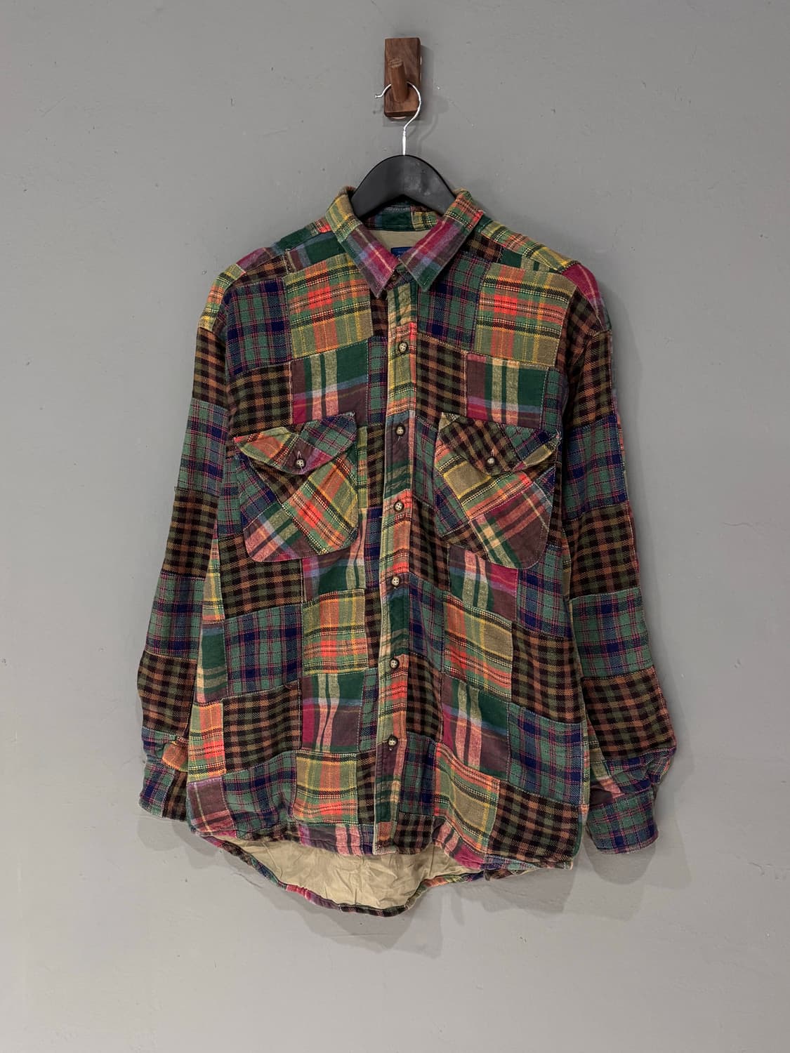 Gavial 패치워크 체크셔츠 상품이미지1