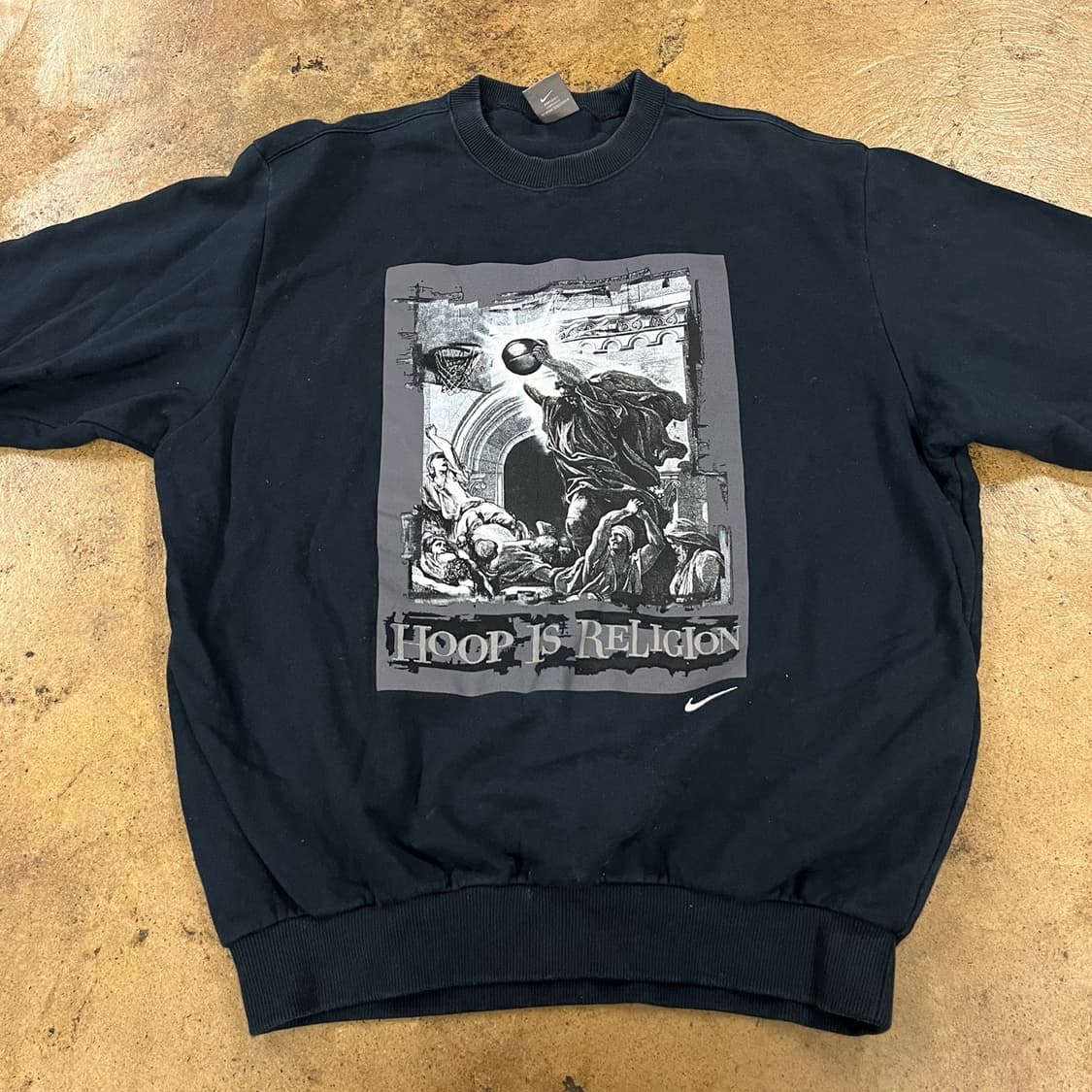 [정품/XL] 나이키 훕스 이즈 릴리젼 맨투맨 블랙 b10 상품이미지3