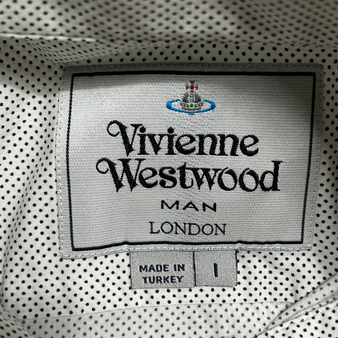 1 비비안웨스트우드 도트 패턴 코튼 셔츠 상품이미지4