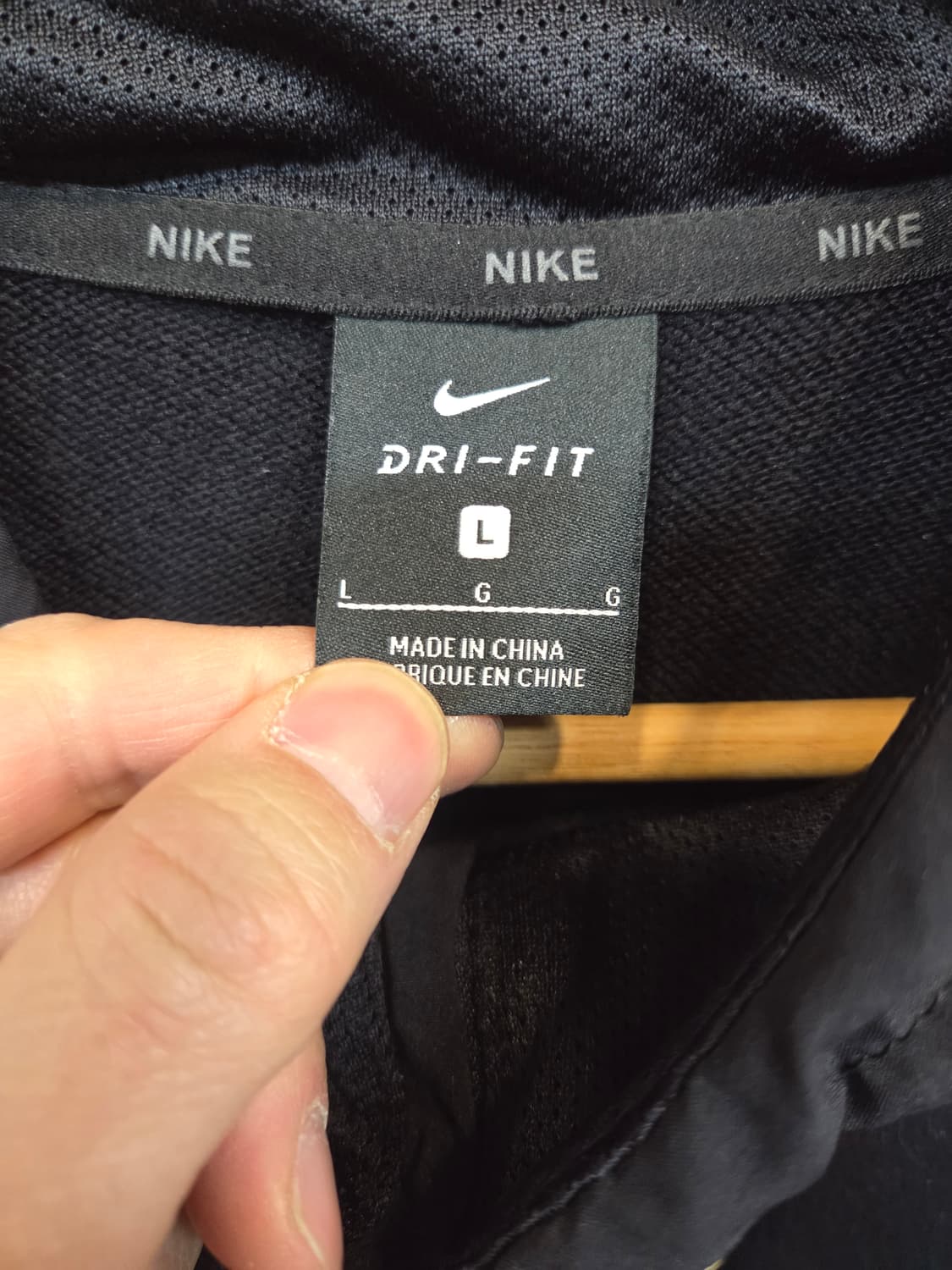 나이키 드라이핏 사이드로고 반집업 우븐후드티 L 상품이미지5
