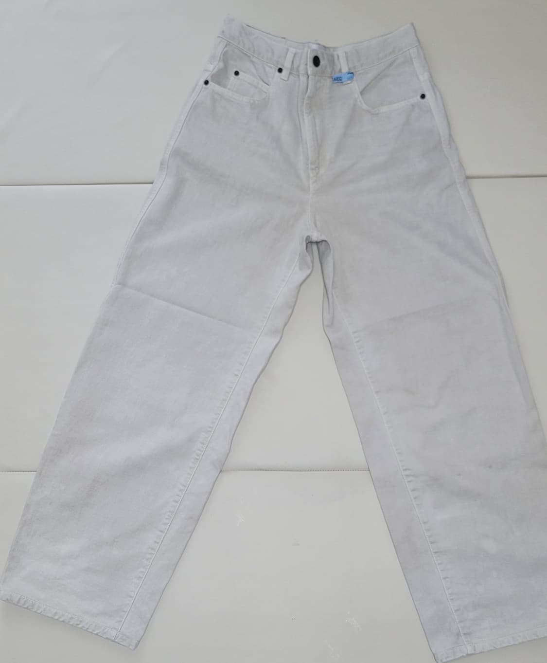 25fw 이자벨마랑 크림 데님워싱 와이드 팬츠 상품이미지9