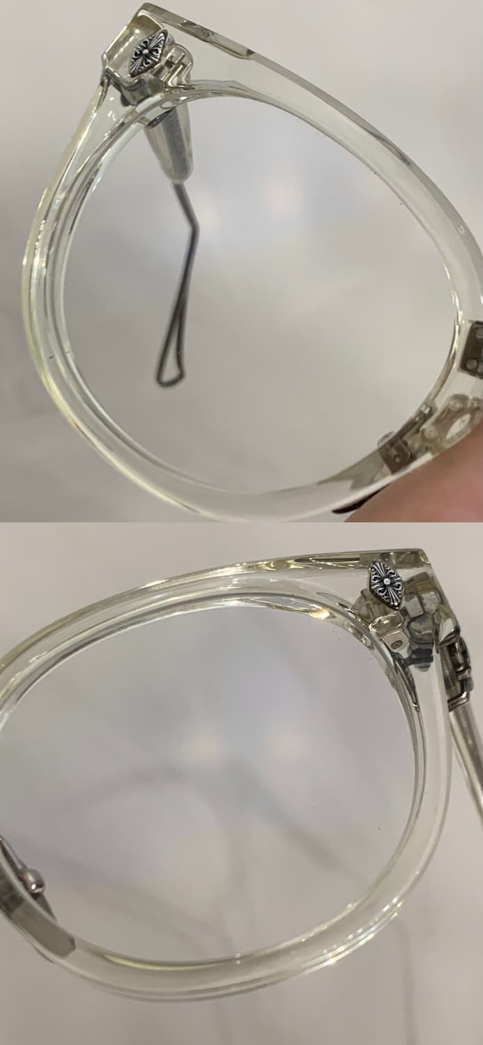 크롬하츠 SAC 크리스탈 클리어&앤틱실버 안경 [CRYS/AS] 상품이미지4