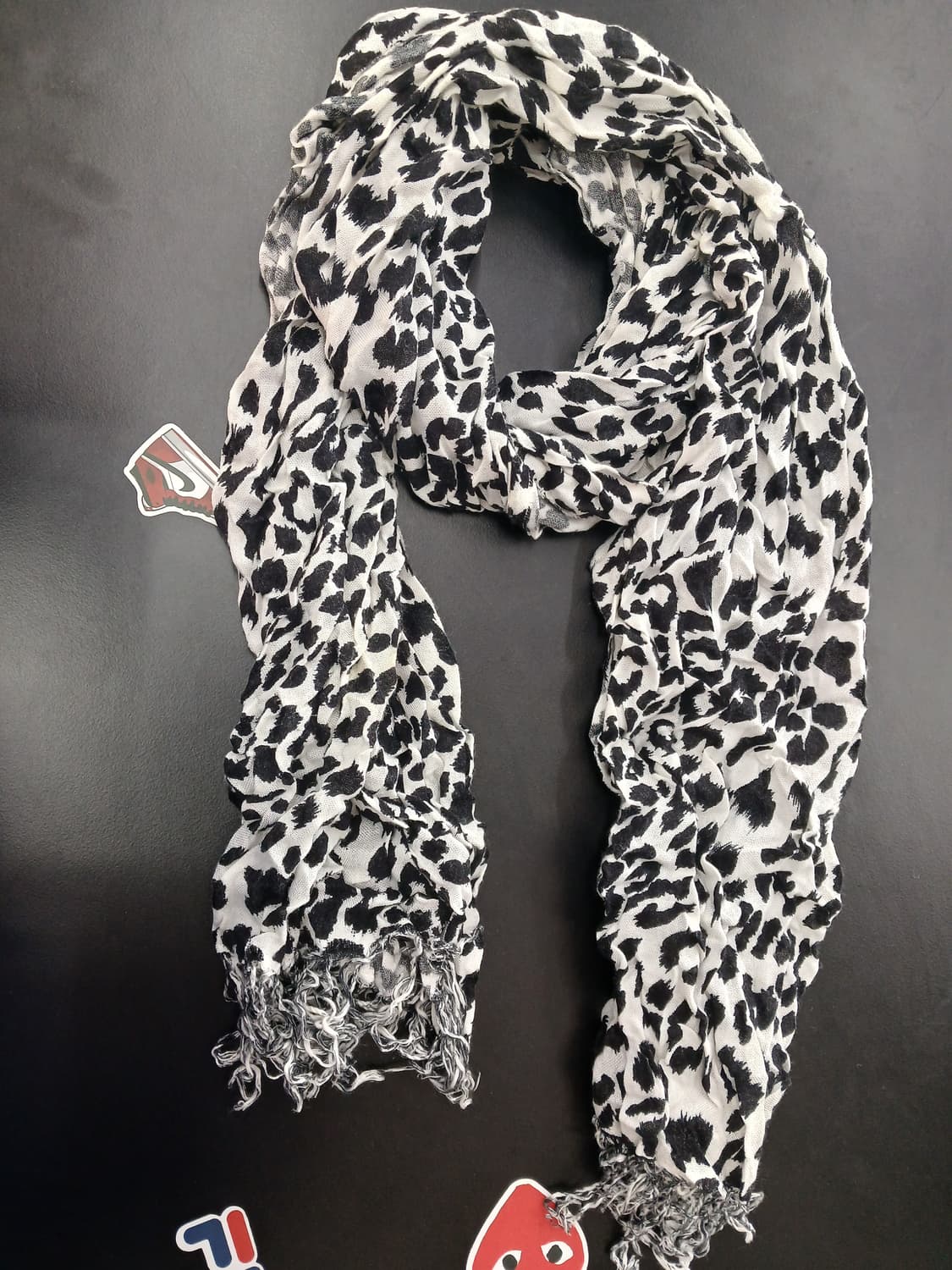 갸루 호피 스카프 상품이미지1