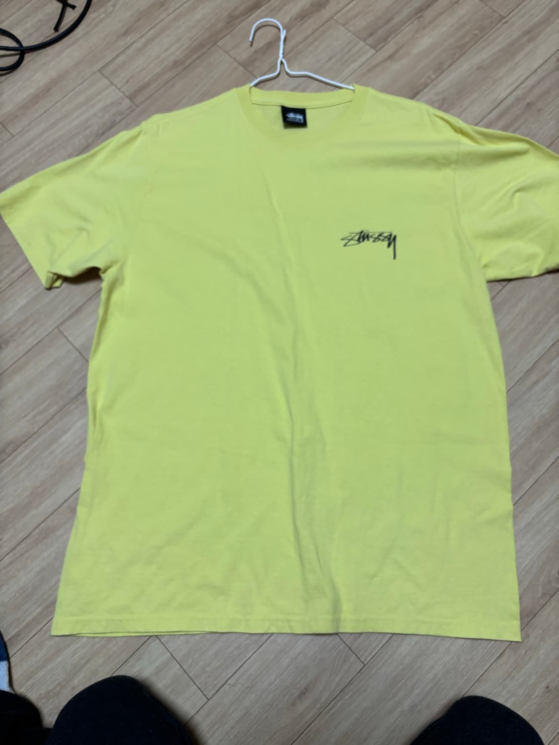 스투시 모던에이지 반팔 옐로우 M사이즈 상품이미지2