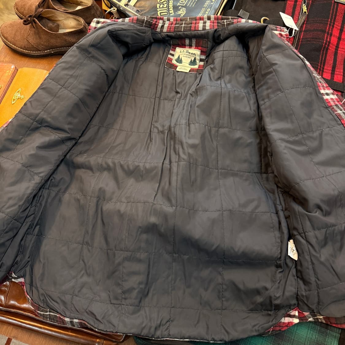 엘엘빈 라이트 퀄팅 셔츠 자켓 M 상품이미지6