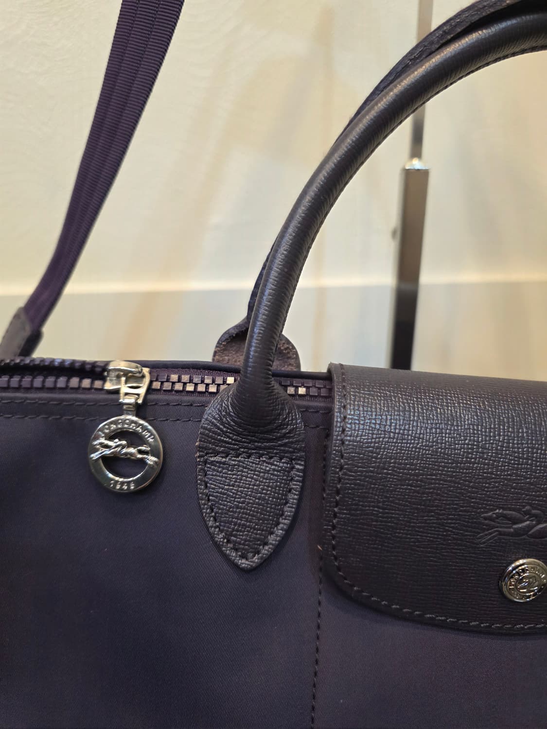 롱샴 플리아쥬 네오 탑핸들 퍼플 상품이미지2